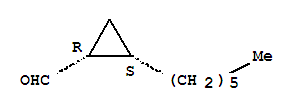 (1r,2s)-(9ci)-2-己基-環(huán)丙烷羧醛結(jié)構(gòu)式_252009-68-0結(jié)構(gòu)式