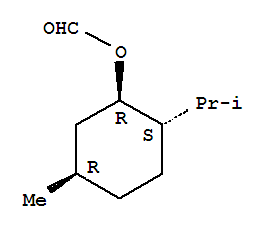Cyclohexanol,5-methyl-2-(1-methylethyl)-, 1-formate, (1r,2s,5r)-rel-Structure,29066-35-1Structure Cyclohexanol,5-methyl-2-(1-methylethyl)-, 1-formate, (1r,2s,5r)-rel- Structure,29066-35-1Structure