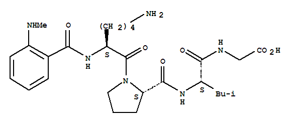 N-Me-Abz-Lys-Pro-Leu-Gly-Oh結(jié)構(gòu)式_316364-29-1結(jié)構(gòu)式