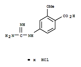 4-Guanidino-2-methoxybenzoic acid hcl saltStructure,342908-52-5Structure 4-Guanidino-2-methoxybenzoic acid hcl salt Structure,342908-52-5Structure