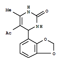 2(1H)-pyrimidinone,5-acetyl-4-(1,3-benzodioxol-4-yl)-3,4-dihydro-6-methyl-(9ci) Structure,362591-88-6Structure