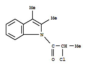 1H-indole, 1-(2-chloro-1-oxopropyl)-2,3-dimethyl- (9ci) Structure,374914-83-7Structure