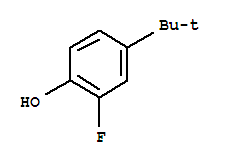 Phenol ,4-(1,1-dimethylethyl)-2-fluoro- Structure,38946-63-3Structure
