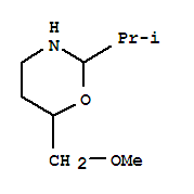 2H-1,3-oxazine,tetrahydro-6-(methoxymethyl)-2-(1-methylethyl)-(9ci)Structure,39883-23-3Structure 2H-1,3-oxazine,tetrahydro-6-(methoxymethyl)-2-(1-methylethyl)-(9ci) Structure,39883-23-3Structure