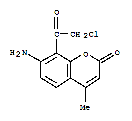 2H-1-benzopyran-2-one, 7-amino-8-(chloroacetyl)-4-methyl-(9ci)Structure,445477-12-3Structure 2H-1-benzopyran-2-one, 7-amino-8-(chloroacetyl)-4-methyl-(9ci) Structure,445477-12-3Structure