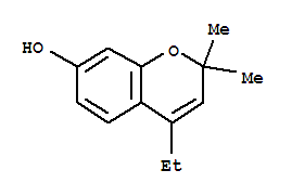 2H-1-benzopyran-7-ol,4-ethyl-2,2-dimethyl-(9ci)Structure,453593-24-3Structure 2H-1-benzopyran-7-ol,4-ethyl-2,2-dimethyl-(9ci) Structure,453593-24-3Structure