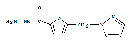 2-Furancarboxylicacid,5-(1h-pyrazol-1-ylmethyl)-,hydrazide(9ci)Structure,457051-27-3Structure 2-Furancarboxylicacid,5-(1h-pyrazol-1-ylmethyl)-,hydrazide(9ci) Structure,457051-27-3Structure