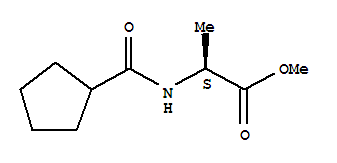 L-alanine, n-(cyclopentylcarbonyl)-, methyl ester (9ci)Structure,457629-18-4Structure L-alanine, n-(cyclopentylcarbonyl)-, methyl ester (9ci) Structure,457629-18-4Structure