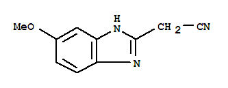 1H-benzimidazole-2-acetonitrile,5-methoxy-(9ci) Structure,63928-15-4Structure