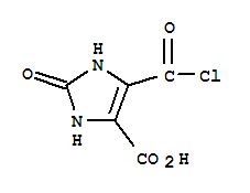 1H-imidazole-4-carboxylicacid,5-(chlorocarbonyl)-2,3-dihydro-2-oxo-(9ci)Structure,69579-39-1Structure 1H-imidazole-4-carboxylicacid,5-(chlorocarbonyl)-2,3-dihydro-2-oxo-(9ci) Structure,69579-39-1Structure