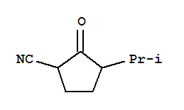 (9ci)-3-(1-甲基乙基)-2-氧代-環(huán)戊烷甲腈結(jié)構(gòu)式_69843-83-0結(jié)構(gòu)式