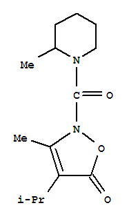 (9CI)-2-甲基-1-[[3-甲基-4-(1-甲基乙基)-5-氧代-2(5H)-異噁唑基]羰基]-哌啶結(jié)構(gòu)式_706804-36-6結(jié)構(gòu)式