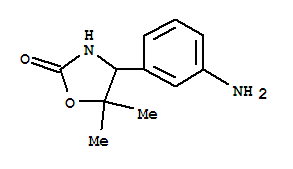 2-Oxazolidinone,4-(3-aminophenyl)-5,5-dimethyl-(9ci) Structure,709665-88-3Structure