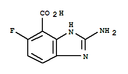 1H-benzimidazole-4-carboxylicacid,2-amino-5-fluoro-(9ci) Structure,716362-28-6Structure