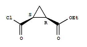 順式-(9ci)-2-(氯羰基)-環(huán)丙烷羧酸乙酯結(jié)構(gòu)式_71666-00-7結(jié)構(gòu)式