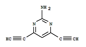 2-Pyrimidinamine, 4,6-diethynyl-(9ci) Structure,727651-60-7Structure