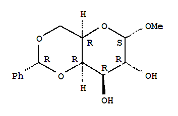Methyl 4,6-o-benzylidene-a-d-galactopyranoside Structure,72904-85-9Structure