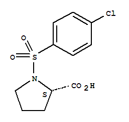 1-(4-氯苯磺?；?-吡咯烷-2-羧酸結(jié)構(gòu)式_73096-27-2結(jié)構(gòu)式