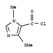 1H-imidazole-5-carbonylchloride,1-methyl-4-(methylthio)-(9ci)Structure,73187-14-1Structure 1H-imidazole-5-carbonylchloride,1-methyl-4-(methylthio)-(9ci) Structure,73187-14-1Structure