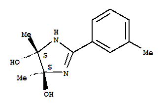 1H-imidazole-4,5-diol, 4,5-dihydro-4,5-dimethyl-2-(3-methylphenyl)-, trans- (9ci)Structure,746552-76-1Structure 1H-imidazole-4,5-diol, 4,5-dihydro-4,5-dimethyl-2-(3-methylphenyl)-, trans- (9ci) Structure,746552-76-1Structure