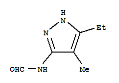 Formamide, n-(5-ethyl-4-methyl-1h-pyrazol-3-yl)-Structure,75077-06-4Structure Formamide, n-(5-ethyl-4-methyl-1h-pyrazol-3-yl)- Structure,75077-06-4Structure