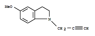 1H-indole,2,3-dihydro-5-methoxy-1-(2-propynyl)-(9ci)Structure,756820-13-0Structure 1H-indole,2,3-dihydro-5-methoxy-1-(2-propynyl)-(9ci) Structure,756820-13-0Structure