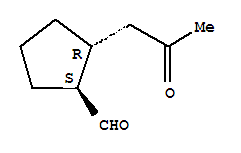 (1s,2r)-(9ci)-2-(2-氧代丙基)-環(huán)戊烷羧醛結(jié)構(gòu)式_765288-07-1結(jié)構(gòu)式