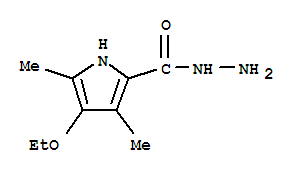 1H-pyrrole-2-carboxylicacid,4-ethoxy-3,5-dimethyl-,hydrazide(9ci) Structure,765923-46-4Structure