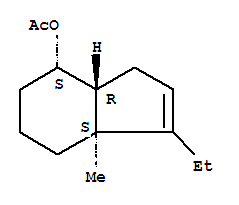 1H-inden-7-ol,3-ethyl-3a,4,5,6,7,7a-hexahydro-3a-methyl-,acetate,(3as,7s,7ar)-(9ci)Structure,766519-68-0Structure 1H-inden-7-ol,3-ethyl-3a,4,5,6,7,7a-hexahydro-3a-methyl-,acetate,(3as,7s,7ar)-(9ci) Structure,766519-68-0Structure