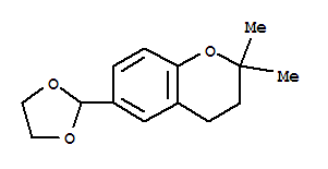 2H-1-benzopyran,6-(1,3-dioxolan-2-yl)-3,4-dihydro-2,2-dimethyl-(9ci)Structure,773102-09-3Structure 2H-1-benzopyran,6-(1,3-dioxolan-2-yl)-3,4-dihydro-2,2-dimethyl-(9ci) Structure,773102-09-3Structure