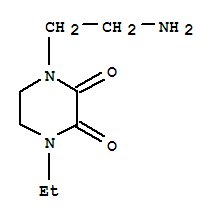 2,3-Piperazinedione,1-(2-aminoethyl)-4-ethyl-(9ci) Structure,77439-70-4Structure