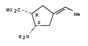 順式-(9ci)-2-氨基-4-亞乙基-環(huán)戊烷羧酸結(jié)構(gòu)式_779298-67-8結(jié)構(gòu)式