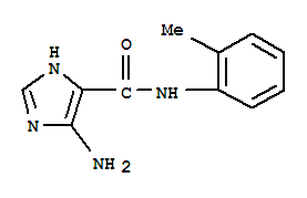 1H-imidazole-4-carboxamide,5-amino-n-(2-methylphenyl)-(9ci)Structure,785047-62-3Structure 1H-imidazole-4-carboxamide,5-amino-n-(2-methylphenyl)-(9ci) Structure,785047-62-3Structure