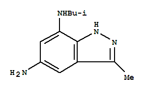 1H-indazole-5,7-diamine,3-methyl-n7-(2-methylpropyl)-(9ci) Structure,790657-70-4Structure