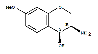 2H-1-benzopyran-4-ol,3-amino-3,4-dihydro-7-methoxy-,cis-(9ci)Structure,791004-55-2Structure 2H-1-benzopyran-4-ol,3-amino-3,4-dihydro-7-methoxy-,cis-(9ci) Structure,791004-55-2Structure
