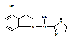 1H-indol-1-amine,n-(4,5-dihydro-1h-imidazol-2-yl)-2,3-dihydro-n,4-dimethyl-(9ci)Structure,792137-87-2Structure 1H-indol-1-amine,n-(4,5-dihydro-1h-imidazol-2-yl)-2,3-dihydro-n,4-dimethyl-(9ci) Structure,792137-87-2Structure