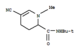 (9ci)-5-氰基-n-(1,1-二甲基乙基)-1,2,3,4-四氫-1-甲基-2-吡啶羧酰胺結構式_793669-00-8結構式