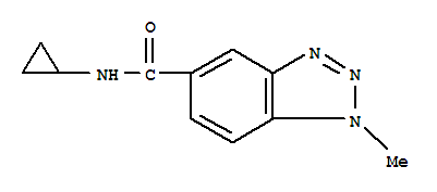 1H-benzotriazole-5-carboxamide,n-cyclopropyl-1-methyl-(9ci) Structure,799264-78-1Structure