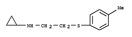 (8ci)-n-[2-(對(duì)甲苯硫代)乙基]-環(huán)丙胺結(jié)構(gòu)式_802834-93-1結(jié)構(gòu)式