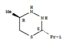 2H-1,3,4-thiadiazine,tetrahydro-5-methyl-2-(1-methylethyl)-,trans-(9ci)Structure,80494-44-6Structure 2H-1,3,4-thiadiazine,tetrahydro-5-methyl-2-(1-methylethyl)-,trans-(9ci) Structure,80494-44-6Structure