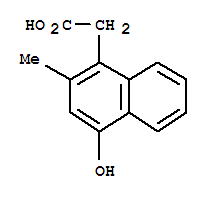 (9ci)-4-羥基-2-甲基-1-萘乙酸結構式_820258-42-2結構式