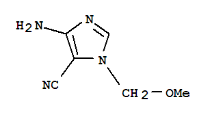 1H-imidazole-5-carbonitrile, 4-amino-1-(methoxymethyl)- Structure,87460-50-2Structure