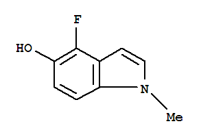 1H-indol-5-ol, 4-fluoro-1-methyl- Structure,879093-15-9Structure