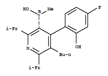 (αR)-5-丁基-4-(4-氟-2-羥基苯基)-a-甲基-2,6-雙(1-甲基乙基)-3-吡啶甲醇結(jié)構(gòu)式_880343-35-1結(jié)構(gòu)式