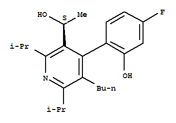 (αS)-5-丁基-4-(4-氟-2-羥基苯基)-α-甲基-2,6-雙(1-甲基乙基)-3-吡啶甲醇結(jié)構(gòu)式_880343-36-2結(jié)構(gòu)式