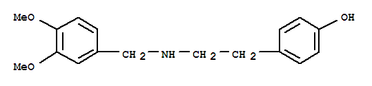 4-(2-(3,4-Dimethoxybenzylamino)ethyl)phenolStructure,88205-07-6Structure 4-(2-(3,4-Dimethoxybenzylamino)ethyl)phenol Structure,88205-07-6Structure