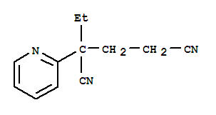 Glutaronitrile, 2-ethyl-2-(2-pyridyl)-(7ci)Structure,88613-80-3Structure Glutaronitrile, 2-ethyl-2-(2-pyridyl)-(7ci) Structure,88613-80-3Structure