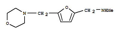 N-甲基-([5-(嗎啉甲基)-2-呋喃基]甲基)胺結構式_893741-66-7結構式