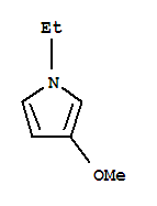 1H-pyrrole,1-ethyl-3-methoxy-(9ci) Structure,90968-43-7Structure