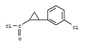 (7ci)-2-(m-氯苯基)-環(huán)丙烷羰酰氯結(jié)構(gòu)式_91329-56-5結(jié)構(gòu)式